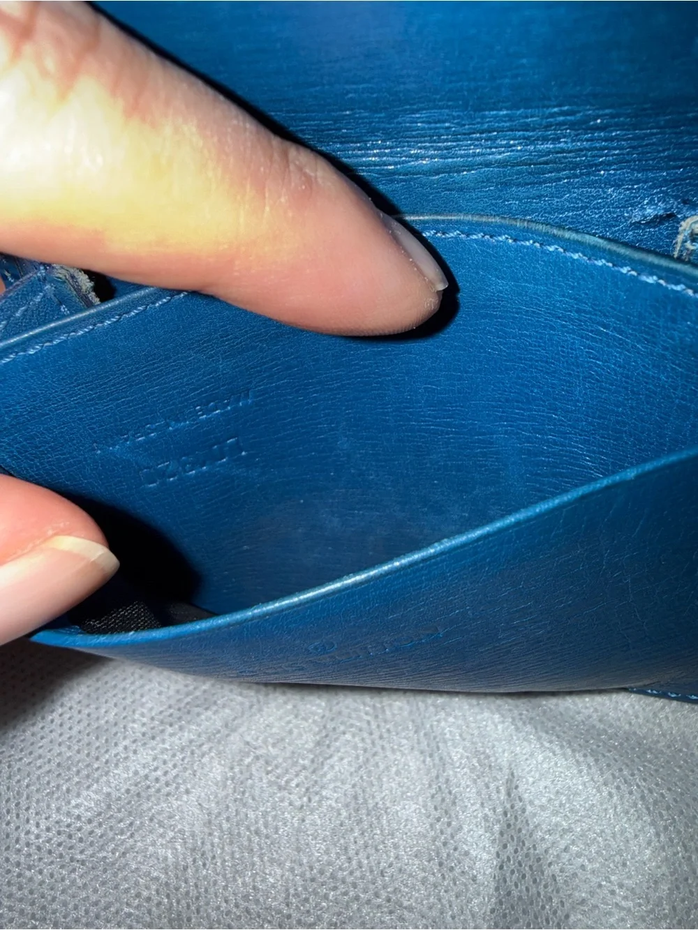 Louis Vuitton Blue Epi Leather Coin Purse